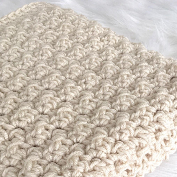 Bulky yarn outlet crochet baby blanket